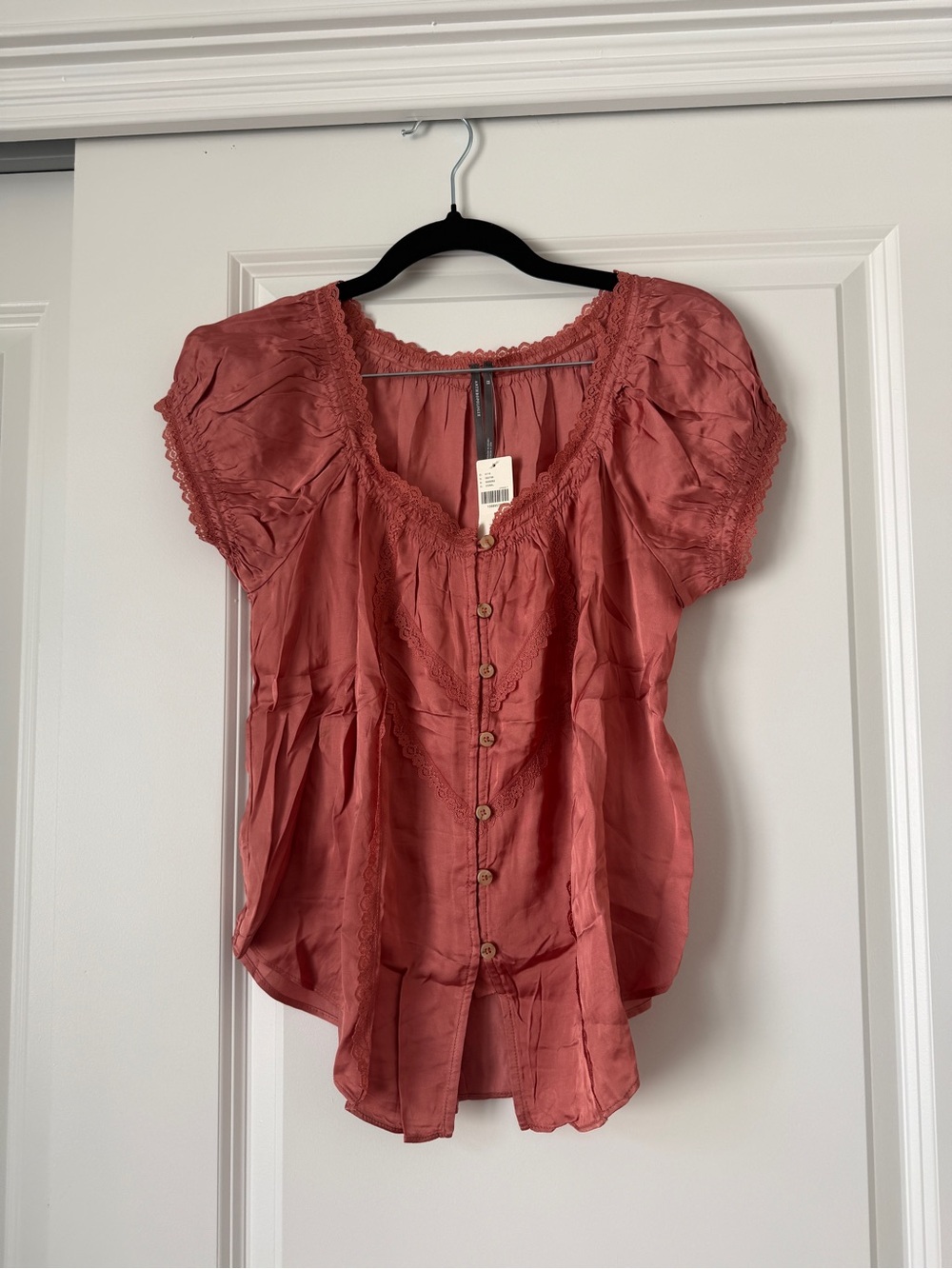 NWT Anthropologie Amber Silky Top - Size XS